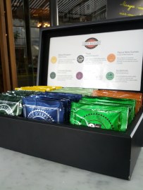 Colour-coded coffees. They have 7 by now and an 8th one is arriving soon. #Ishouldgetcommission