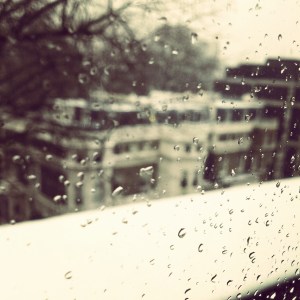Through the Looking Glass - rain and snow