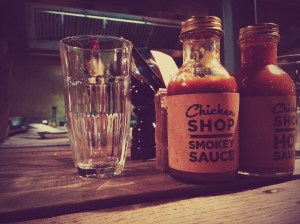 They have BBQ and Spicy sauce. And it /is/ spicy. Take it from a Thai.