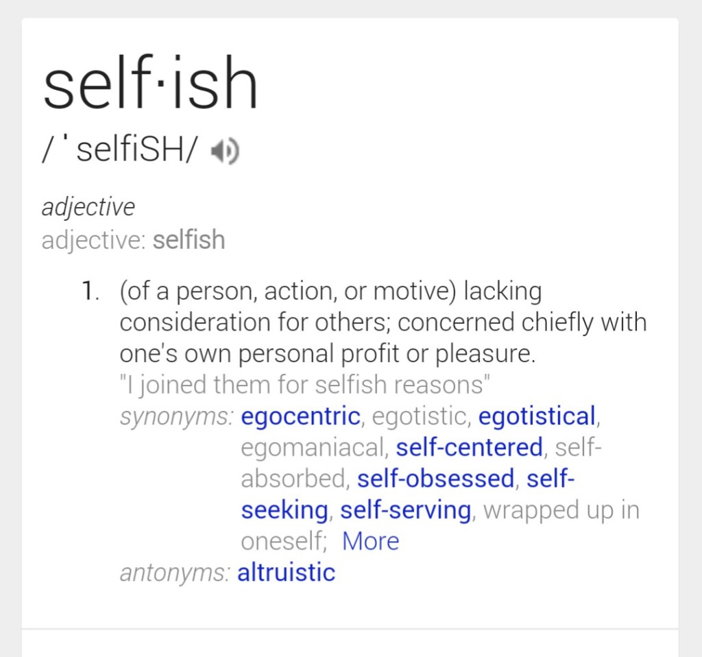 What’s Wrong with Being&nbsp;Selfish?