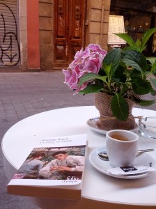 Reading in Barcelona on my first trip to Spain, 2013.
